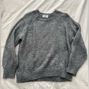 Old Navy Heather Gray Cozy Crew-Neck Sweater